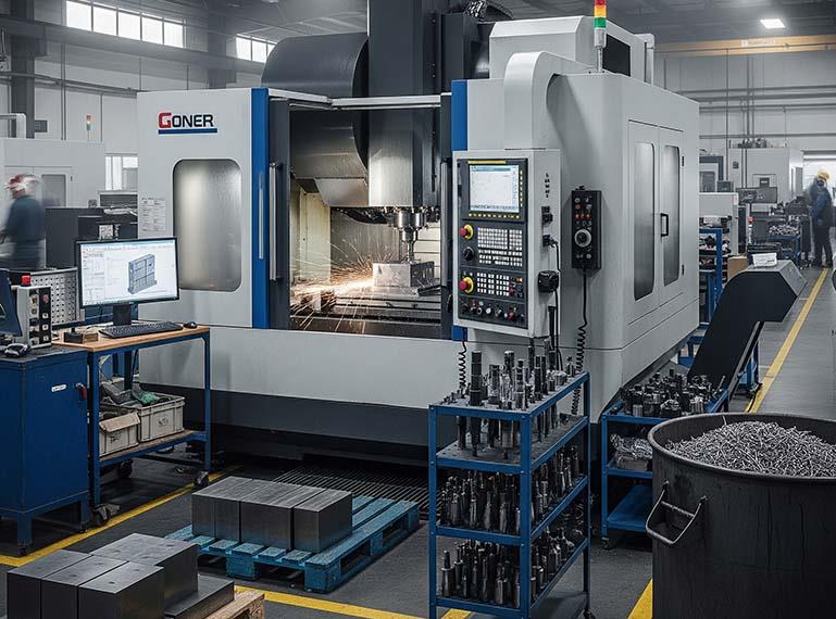 CNC machining centers for steel